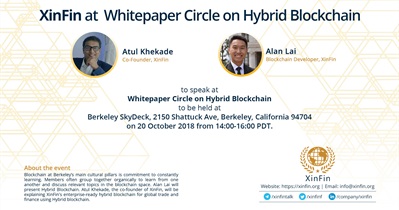 XinFin to Speak at Berkeley SkyDeck, USA