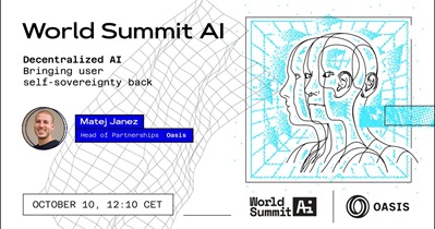 Oasis Network to Participate in World Summit AI in Amsterdam on October 9th