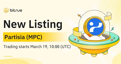 Partisia Blockchain to Be Listed on Bitrue on March 19th