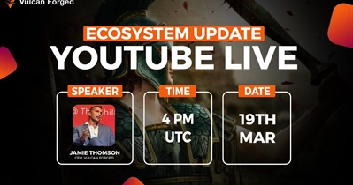 Vulcan Forged to Hold Live Stream on YouTube on March 19th