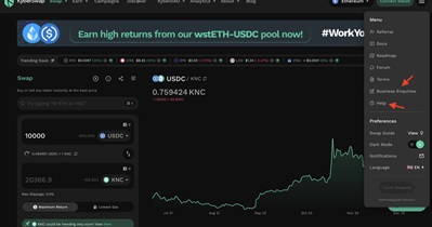KyberSwap Support Widget