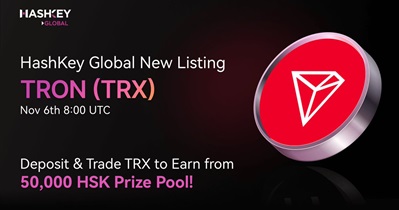 TRON to Be Listed on HashKey Global on November 6th