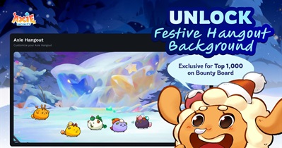 Axie Infinity Introduces Animated Christmas Backgrounds for Axie Hangouts