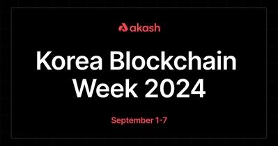 Akash Network to Participate in Korea Blockchain Week 2024 in Seoul on September 1st
