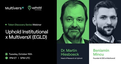 MultiversX and Uphold Institutional to Host a Webinar on October 15