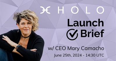 Holo to Hold Live Stream on YouTube on June 25th