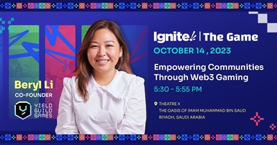 Yield Guild Games to Participate in Ignite the Game in Riyadh on October 14th