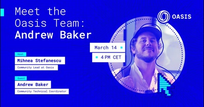 Oasis Network to Hold Live Stream on YouTube on March 14th