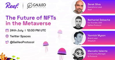 Reef to Attend AMA by Galileo Protocol on Twitter on July 24th