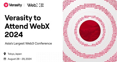 Verasity to Participate in WebX 2024 in Tokyo on August 28th