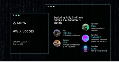 ARPA to Hold AMA on X on January 12th