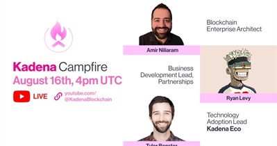 Kadena to Host Live Stream on Youtube on August 16th