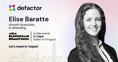 Defactor to Participate in Asia Blockchain Summit in Taipei on August 6th