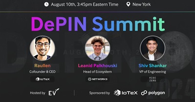 IoTeX to Participate in DePIN Summit in New York on August 10th