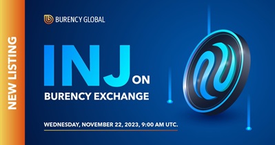 Injective Protocol to Be Listed on Burency Global on November 22nd