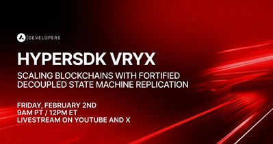 Avalanche to Hold Live Stream on YouTube on February 2nd