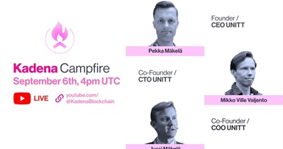 Kadena to Hold Live Stream on YouTube on September 6th