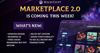 MagicCraft to Release Marketplace v.2.0 Update in June