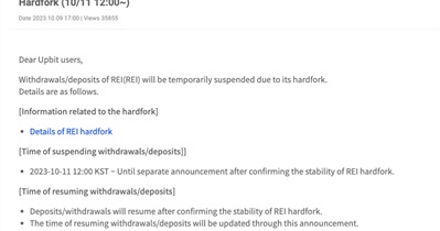 REI Network to Hard Fork on October 11th