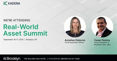 Kadena to Participate in Real-World Asset Summit in New York on September 16th