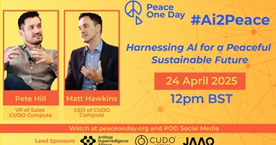 Cudos to Participate in Ai2Peace on April 24th