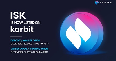 ISKRA Token to Be Listed on Korbit on December 21st