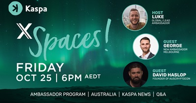 Kaspa to Hold AMA on X on October 25th