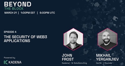 Kadena to Hold Live Stream on YouTube on March 21st