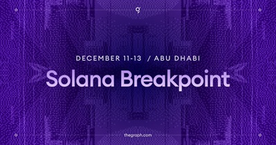 The Graph to Participate in Solana Breakpoint in Abu Dhabi on December 11th