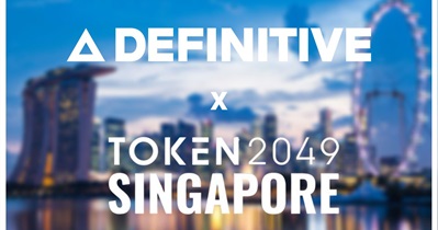 Definitive to Participate in TOKEN2049 in Singapore on September 29th