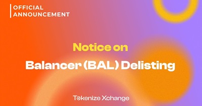 Balancer to Be Delisted From Tokenize Xchange on April 15th