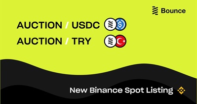 Binance to Add New AUCTION/USDC, AUCTION/TRY Trading Pairs