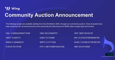 Wing Finance to Hold Community Auction on March 23rd