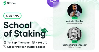 Stader to Hold AMA on X on September 7th