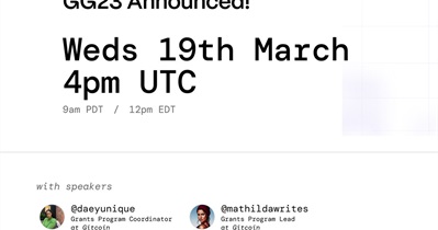 Gitcoin to Start GG23 First Round on April 2nd