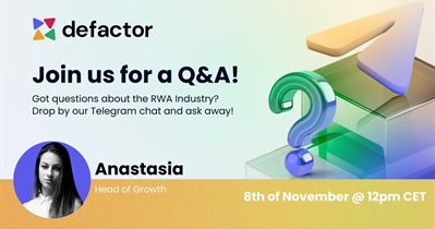 Defactor to Hold AMA on Telegram on November 8th