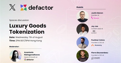 Defactor to Hold AMA on X on August 7th