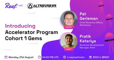 Reef to Hold AMA on Telegram on August 21st