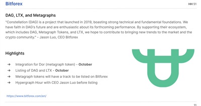 Constellation to Be Listed on BitForex in October