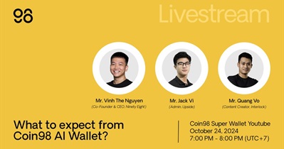 Coin98 to Hold Live Stream on YouTube on October 24th