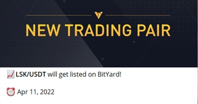 Listing on Bityard