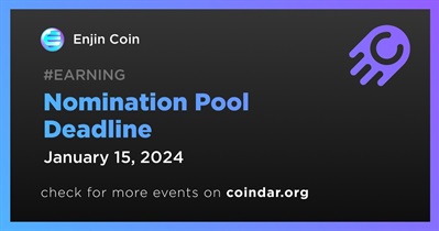 Enjin Announces Nomination Pool Deadline