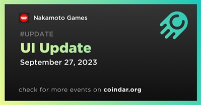 Nakamoto Games to Release UI Update on September 27th