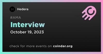 Hedera to Participate in Interview on October 19th