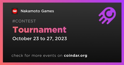 Nakamoto Games to Host Tournament on October 23rd