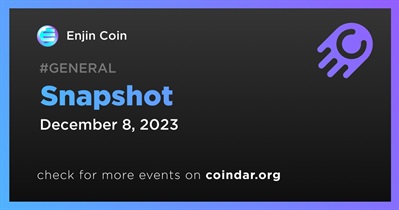 Enjin Coin to Make Snapshot on December 8th