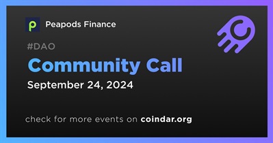 Peapods Finance to Host Community Call on September 24th