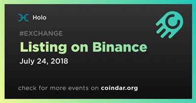 Listing on Binance