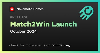 Nakamoto Games to Release Match2Win in October