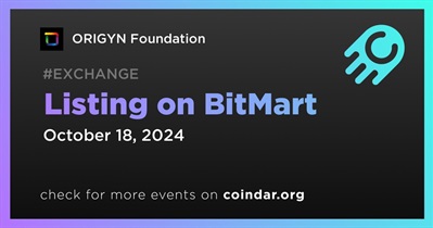 ORIGYN Foundation to Be Listed on BitMart on October 18th